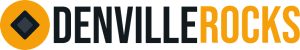 Denville Rocks logo: orange circle with a dark diamond, followed by 'DENVILLE' in black and 'ROCKS' in orange.